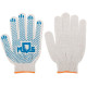 Перчатки вязаные (4 нити) 10 класс вязки х/б с ПВХ 12484