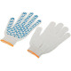Перчатки вязаные "Волна" (4 нити) 10 класс вязки х/б с ПВХ 12491