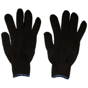 Перчатки вязаные упрочненные (5 нитей) х/б черн. 12496