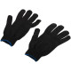 Перчатки вязаные упрочненные (5 нитей) х/б черн. 12496