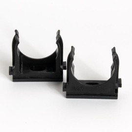 Держатель для труб (клипса) d25мм черн. (уп.100шт) TOKOV ELECTRIC TKE-LC-25-C05/100