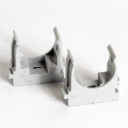 Держатель для труб (клипса) d25мм для монтажн. пистолета сер. (уп.100шт) TOKOV ELECTRIC TKE-LC-25-ZP-C06/100