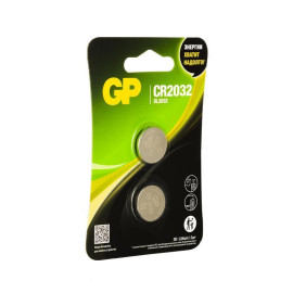 Элемент питания литиевый CR2032 CR2032-2CRU2 20/1200 (блист.2шт) GP 17041