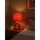 Светильник настольный JH2-01-og E14 IP20 170х100х300мм керамика; ткань; PVC-пластик оранж. JazzWay 5062290