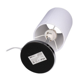 Светильник настольный JH3-01-wh E14 IP20 110х110х310мм метал.; ткань; PVC-пластик бел. JazzWay 5062344