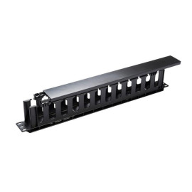 Органайзер кабельный 19дюйм 1U с крышкой TOKOV ELECTRIC TKE-CM-1U-PC