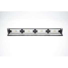 Патч-панель 19 1U кат.5E неэкранир. 24 порта RJ45 Dual IDC с задним кабельным организатором TOKOV ELECTRIC TKE-PP-5E-1U-24P-UTP-CO