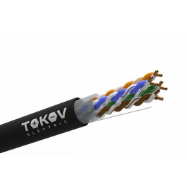 Кабель витая пара U/UTP 4х2х24AWG(0.51мм) кат.5E PE Fluke tested (м) PRO TOKOV ELECTRIC TKP-C05-U42-5E-305-OD