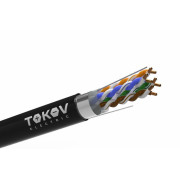 Кабель витая пара F/UTP 4х2х24AWG(0.51мм) кат.5E PE Fluke tested (м) PRO TOKOV ELECTRIC TKP-C05-F42-5E-305-OD