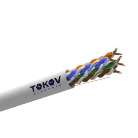 Кабель витая пара U/UTP 4х2х24 AWG кат.5E ССA PVC TOKOV Light (м) TOKOV ELECTRIC TKL-C06-U42CCA-5E-305-PVC