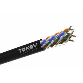 Кабель витая пара U/UTP 4х2х24 AWG кат.5E ССA PE TOKOV Light (м) TOKOV ELECTRIC TKL-C06-U42CCA-5E-305-OD