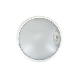 Светильник светодиодный WP 15 C 12W OP 840 D220 WH MDM 220х80мм 12Вт 4000К IP65 ЖКХ круглый пылевлагозащ. с датчиком движения бел. Русский Свет 15071523453