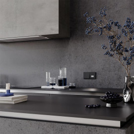 Выключатель 1-кл. СП S70 10А механизм черн. матов. Voltum VLS010108