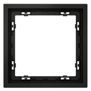 Рамка 1-м S70 пластик. черн. матов. Voltum VLS100108