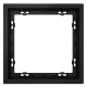 Рамка 1-м S70 пластик. черн. матов. Voltum VLS100108