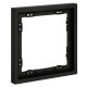 Рамка 1-м S70 пластик. черн. матов. Voltum VLS100108