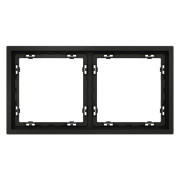 Рамка 2-м S70 пластик. черн. матов. Voltum VLS100208