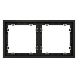 Рамка 2-м S70 пластик. черн. матов. Voltum VLS100208