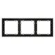 Рамка 3-м S70 пластик. черн. матов. Voltum VLS100308