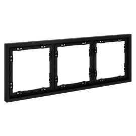 Рамка 3-м S70 пластик. черн. матов. Voltum VLS100308