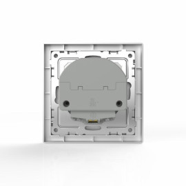 Розетка 1-м СП Pixel IP20 с заземл. с 2-мя заряд. устр. USB тип A+C механизм алюм. TOKOV ELECTRIC TKE-PX-R1U2AC-C03