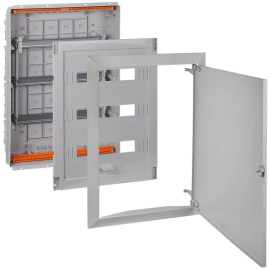 Щит СП 54мод. Тусо 686х518х125мм с метал. дверцей сер. Ruvinil 68154МС