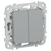 Выключатель 2-кл. СП FLITE ВС12-1-0-ФлС 10А механизм сер. IEK FI-V20-0-10-1-K03