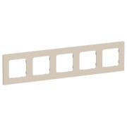 Рамка 5-м СП FLITE РУ-5-К-ФлЛ льняной IEK FI-M52-32-20-K88