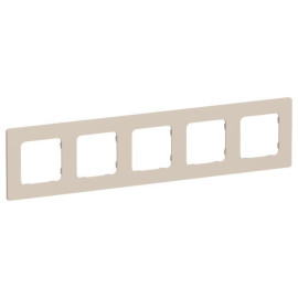 Рамка 5-м СП FLITE РУ-5-К-ФлЛ льняной IEK FI-M52-32-20-K88