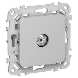 Розетка телевизионная оконечная СП FLITE РТВм-1-1-1-ФлА тип M экранир. механизм алюм. IEK FI-A13-O-K47