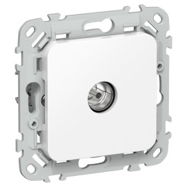 Розетка телевизионная оконечная СП FLITE РТВм-1-1-1-ФлБ тип M экранир. механизм бел. IEK FI-A13-O-K01