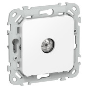 Розетка телевизионная проходная СП FLITE РТВм-1-1-2-ФлБ тип M экранир. механизм бел. IEK FI-A13-P-K01