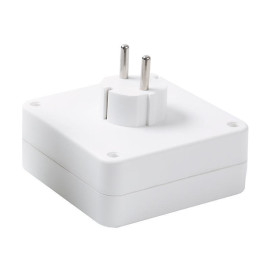 Разветвитель 4-м с заземл. 16А 3500Вт 250В квадрат бел. DОМТОК 2661