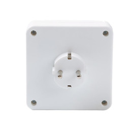 Разветвитель 4-м с заземл. 16А 3500Вт 250В квадрат бел. DОМТОК 2661