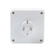 Разветвитель 4-м с заземл. 16А 3500Вт 250В квадрат бел. DОМТОК 2661