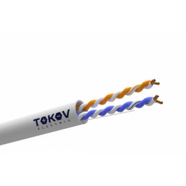 Кабель витая пара U/UTP 2х2х24AWG кат.5E PVC (м) TOKOV ELECTRIC TKE-C06-U22-5E-305-PVC