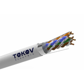 Кабель витая пара F/UTP 4х2х24AWG 0.48мм) кат.5E PVC Fluke tested (м) TOKOV ELECTRIC TKE-C06-F/UTP-42-5E-305