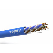 Кабель витая пара U/UTP 4х2х23WG (0.57мм) кат.6 PVC Fluke tested (м) PRO TOKOV ELECTRIC TKP-C08-U/UTP-42-6-305