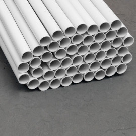 Труба гладкая ПВХ жесткая легкая d16мм сер. (дл.3м) TOKOV ELECTRIC TKE-THG-PVC-16-3-C06