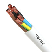 Провод TOKOV ELECTRIC ПВС 5х1(4х1+1х1) 380В Б (бухта) (м) 1945504