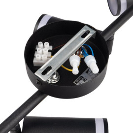 Светильник PCL-0104 4xGU10 IP20 230В BL настен./потолочн. декор. под лампу JazzWay 5066465