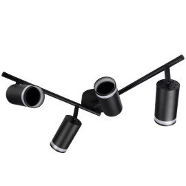 Светильник PCL-0204 4xGU10 IP20 230В BL настен./потолочн. декор. под лампу JazzWay 5066502