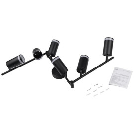 Светильник PCL-0306 6xGU10 IP20 230В BL настен./потолочн. декор. под лампу JazzWay 5066601