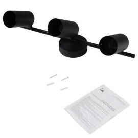 Светильник PCL-0403 3xGU10 IP20 230В BL настен./потолочн. декор. под лампу JazzWay 5066649