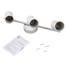 Светильник PCL-0403 3xGU10 IP20 230В WH настен./потолочн. декор. под лампу JazzWay 5066663