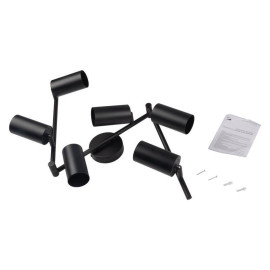 Светильник PCL-0606 6xGU10 IP20 230В BL настен./потолочн. декор. под лампу JazzWay 5066762