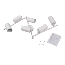 Светильник PCL-0606 6xGU10 IP20 230В WH настен./потолочн. декор. под лампу JazzWay 5066786