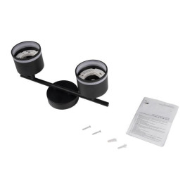 Светильник PCL-0702 max 20Вт (каждая лампа) 2xGX53 IP20 230В BL настен./потолочн. декор. под лампу JazzWay 5066809