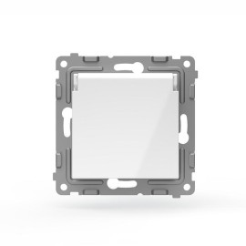 Розетка 1-м СП Pixel IP44 с заземл. с крышкой механизм бел. TOKOV ELECTRIC TKE-PX-R1ZSW1-C01-IP44