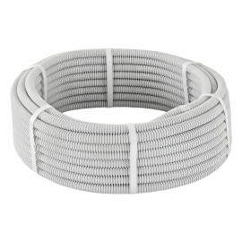 Труба гофрированная ПВХ d16мм с протяжкой сер. (уп.10м) TOKOV ELECTRIC TKE-TG/P-16-C06/10